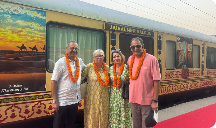 Deepak and Nishi Gupta with sukhi and Joanna Gill 15 oct 25 pow